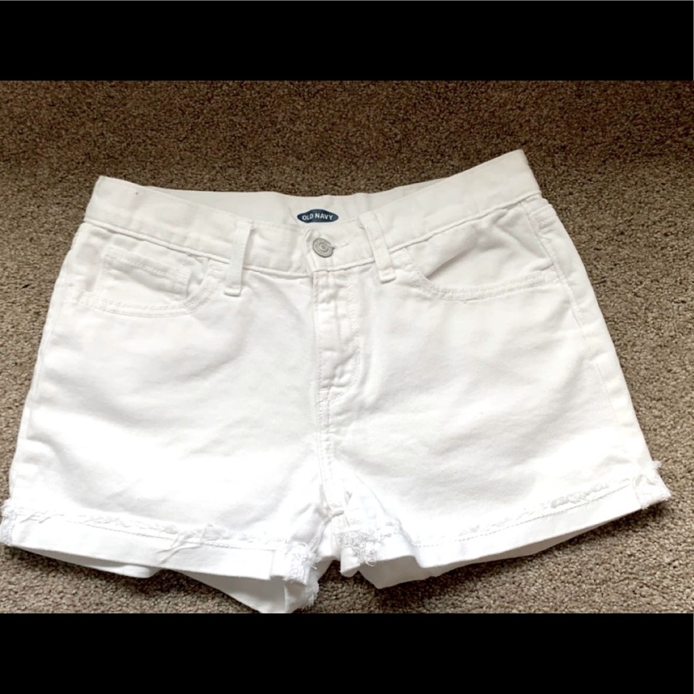 White jean short for kids